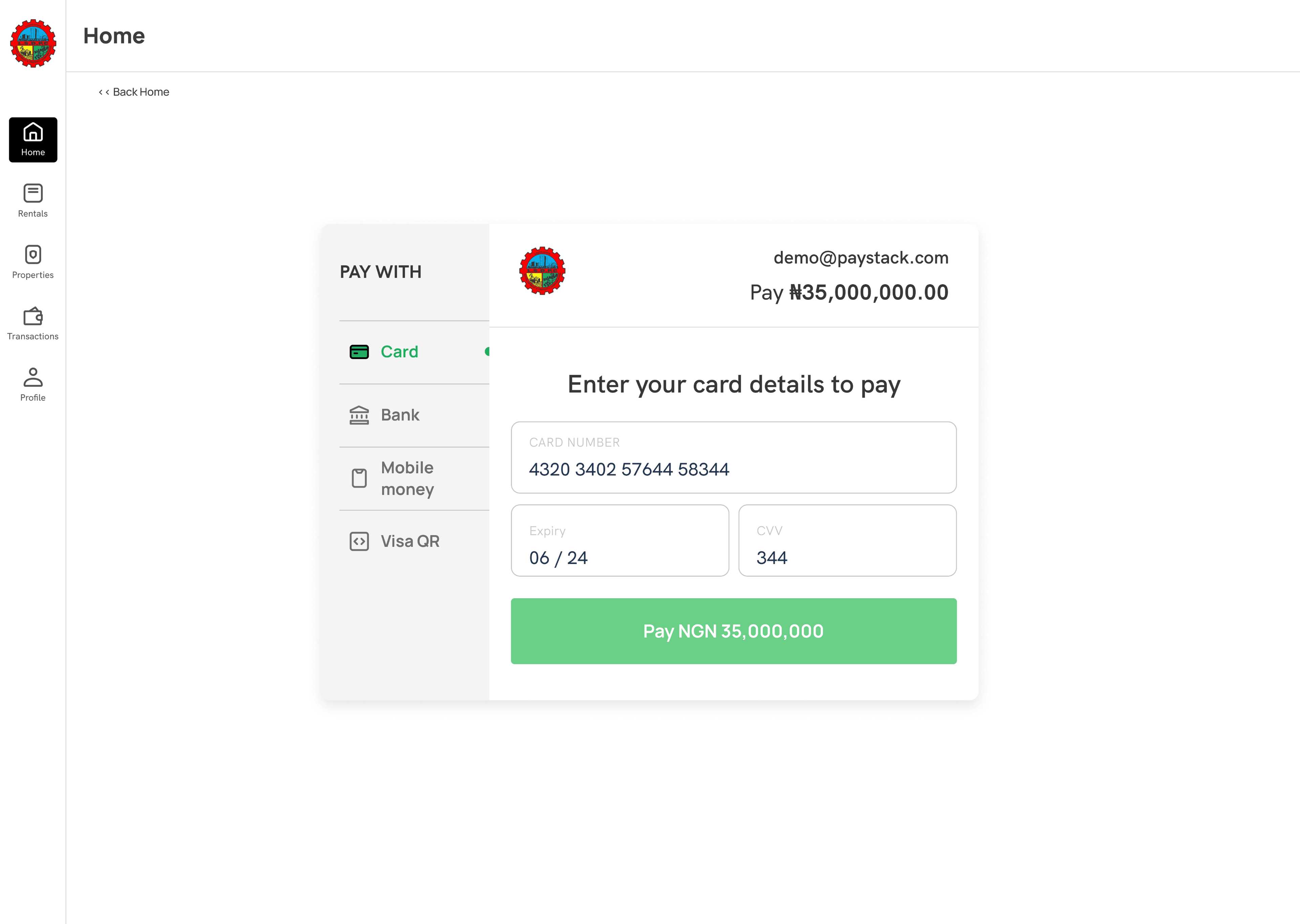 LSDPC Payment Portal — Government Property Transactions Platform screenshot 2